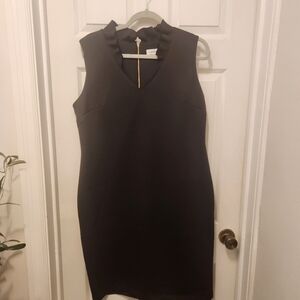 Calvin Klein Black Sleeveless Sheath Dress